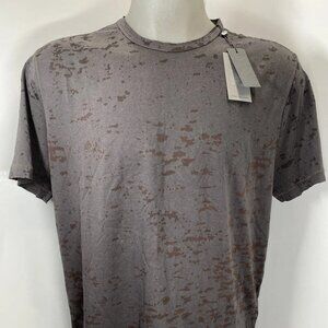 NEW JOHN VARVATOS Men's Eden Burnout Crewneck Tee Carbon Grey Size XL NWT